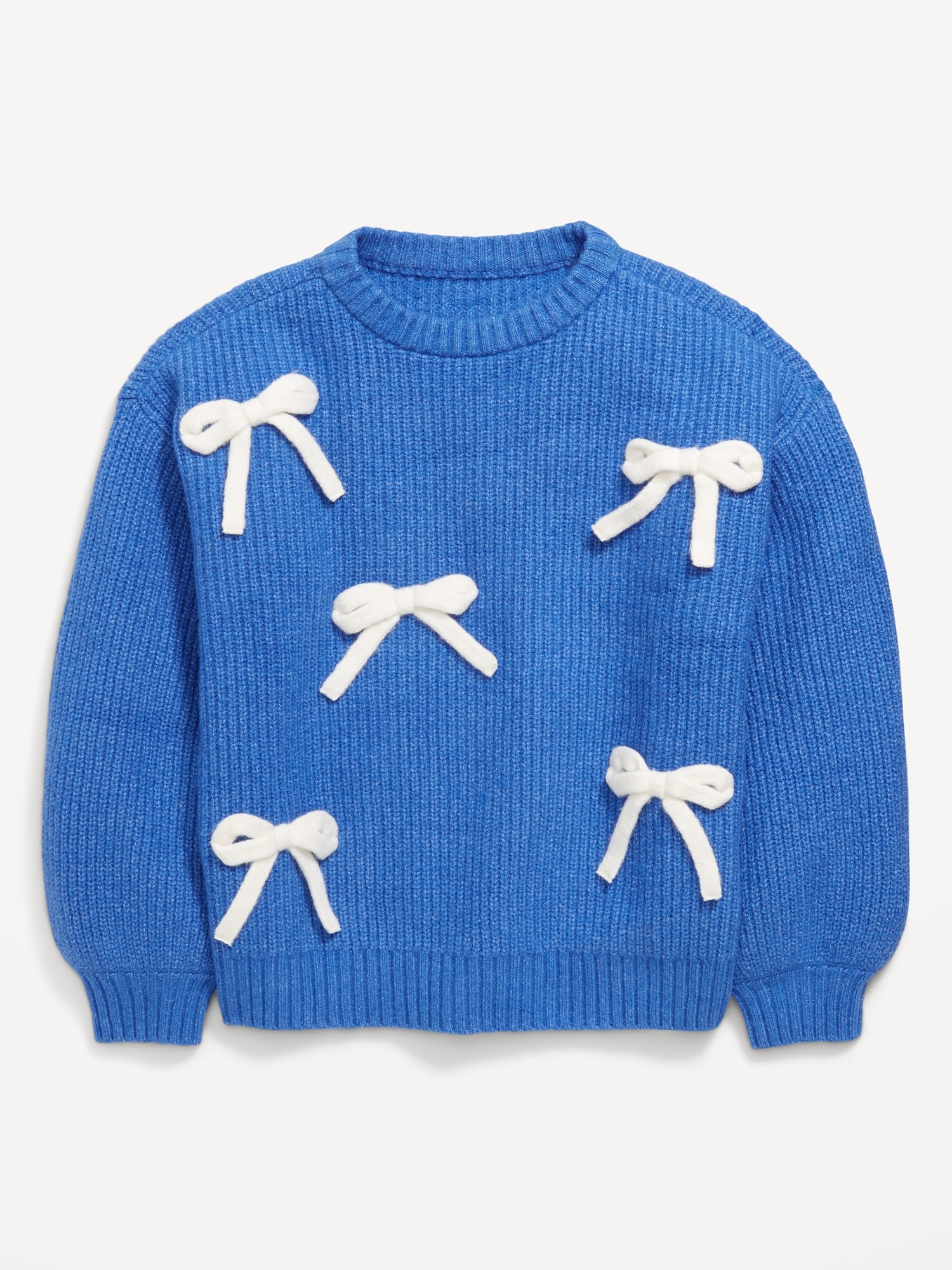 Oversized Crew-Neck Sweater for Girls
