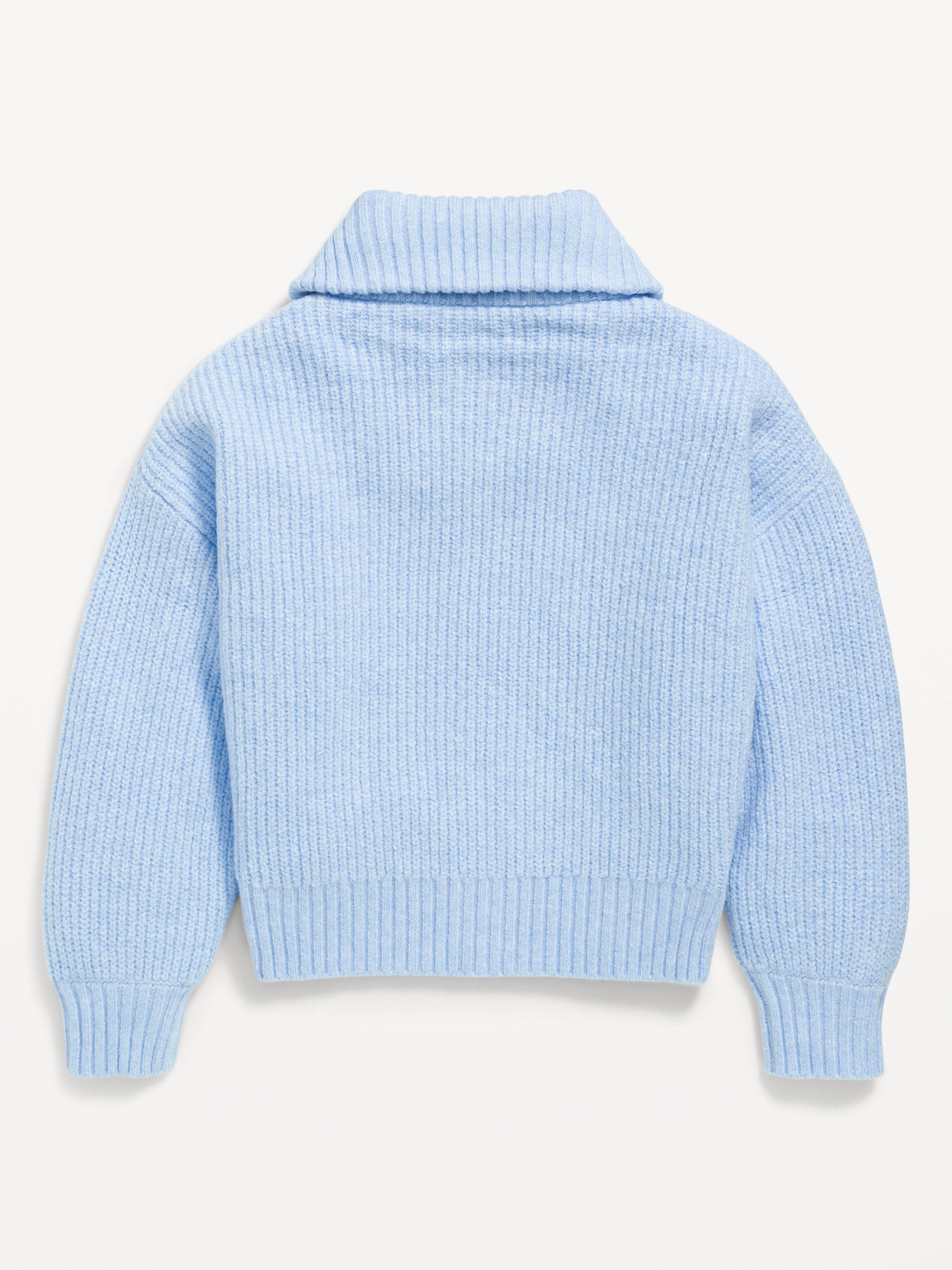 SoSoft Collared Zip-Front Sweater for Girls | Old Navy