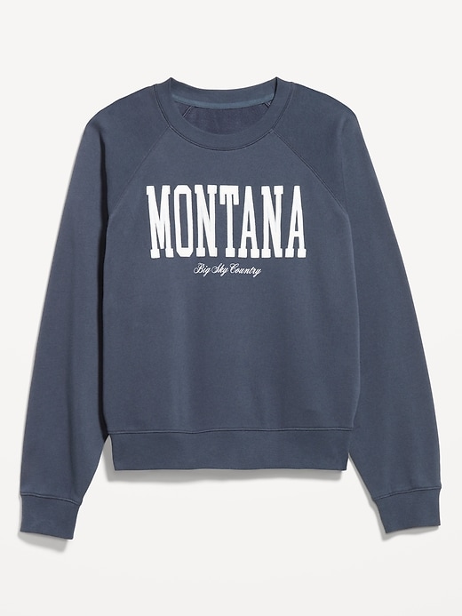 Image number 4 showing, SoComfy Oversized Graphic Raglan Sweatshirt