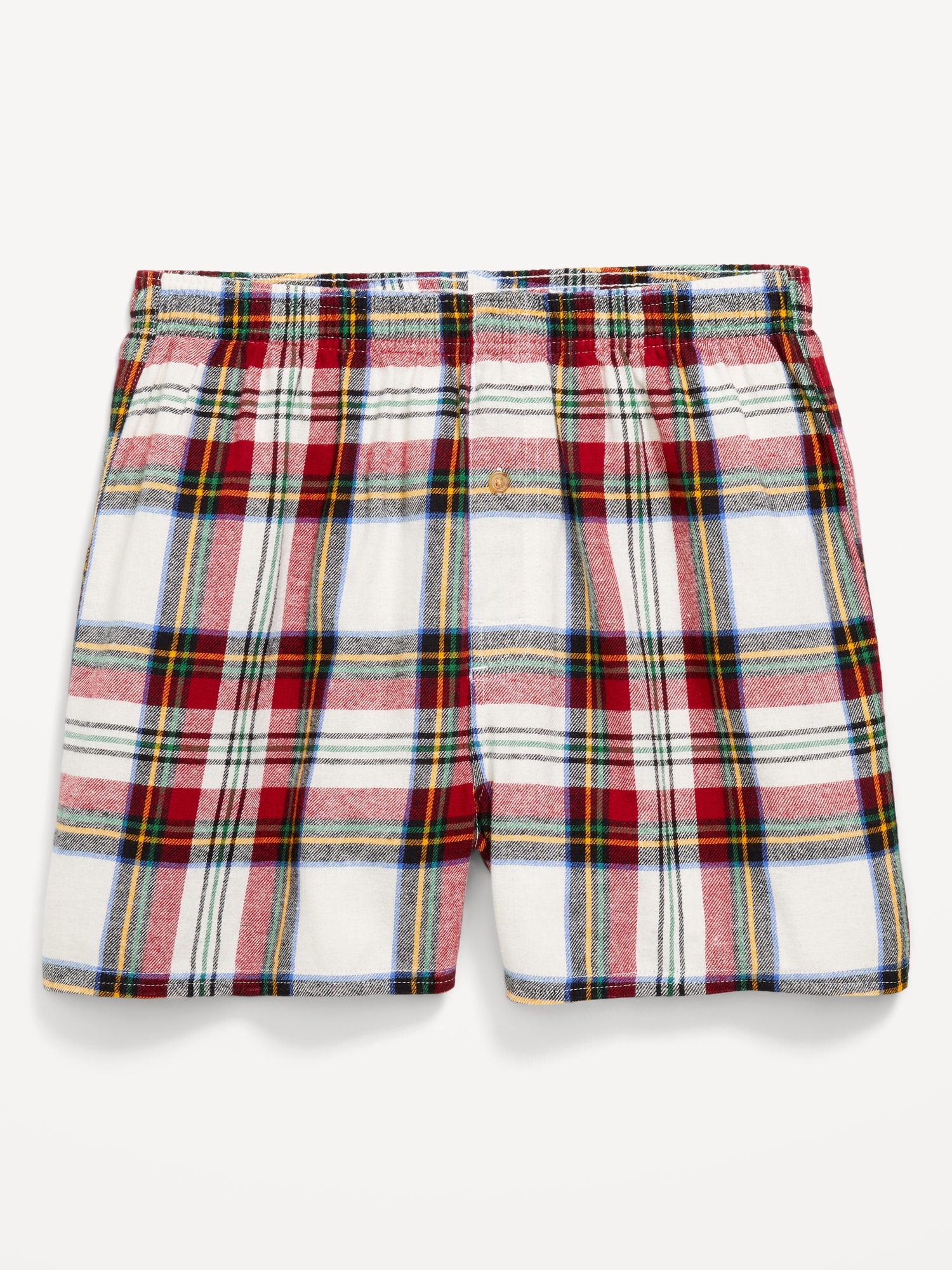 Printed Flannel Boxer Shorts