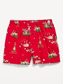 Image number 1 showing, Printed Flannel Boxer Shorts