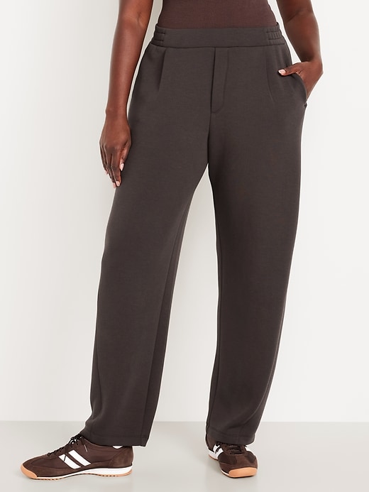 Image number 4 showing, High-Waisted Bounce Fleece Barrel Sweatpants