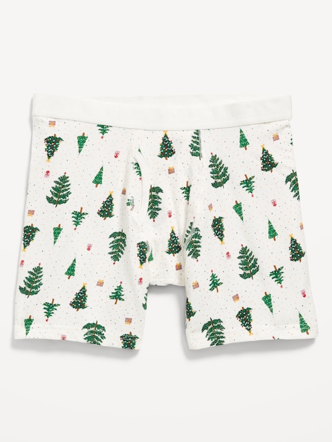 Soft-Washed Boxer Briefs -- 6.25-inch inseam - Green Trees