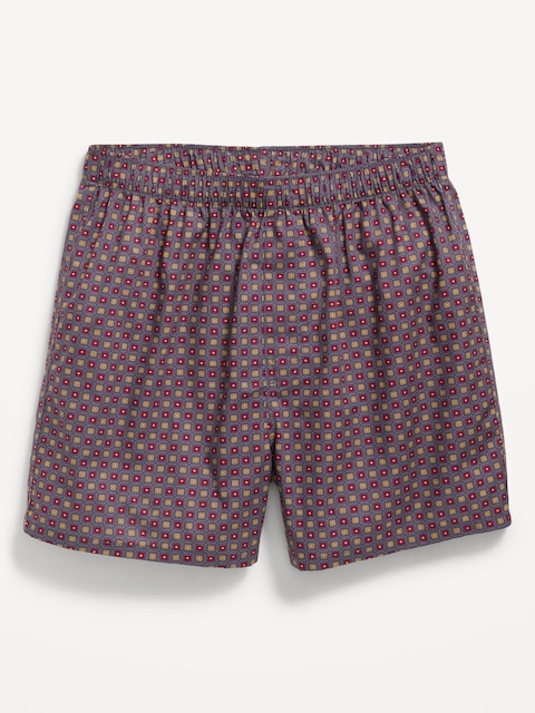 Printed Boxer Shorts -- 3.75-inch inseam - Geo