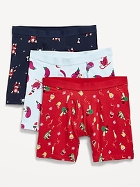 Image number 1 showing, 3-Pack Soft-Washed Boxer Briefs -- 6.25-inch inseam