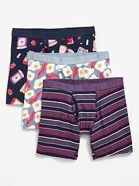 Image number 1 showing, 3-Pack Soft-Washed Boxer Briefs -- 6.25-inch inseam