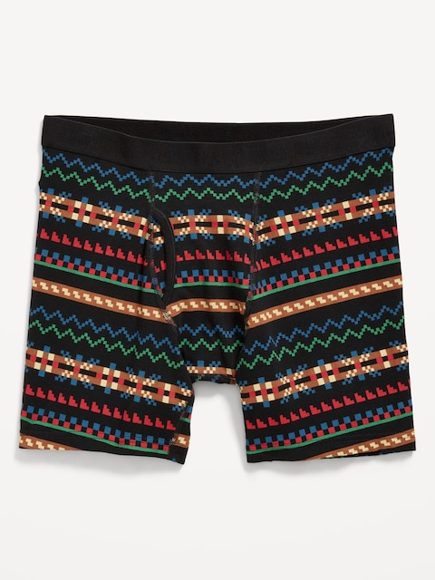 Soft-Washed Boxer Briefs -- 6.25-inch inseam - Fairisle Boxer