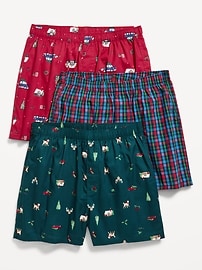 Image number 1 showing, 3-Pack Soft-Washed Boxer Shorts -- 3.75-inch inseam