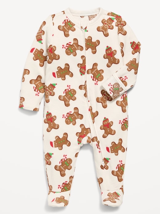 Image number 1 showing, Cozy Knit 2-Way-Zip Sleep & Play Footed One-Piece for Baby