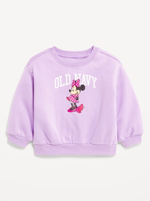 Image number 1 showing, Disney© Minnie Mouse Logo-Graphic Sweatshirt for Toddler Girls