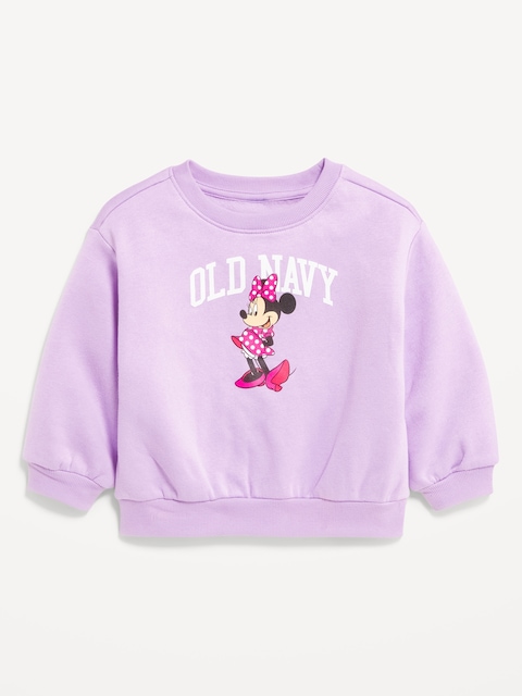 Disney© Minnie Mouse Logo-Graphic Sweatshirt for Toddler Girls - Clary Sage
