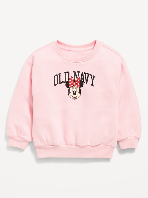 Disney© Minnie Mouse Logo-Graphic Sweatshirt for Toddler Girls - Blush On You