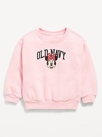 Image number 1 showing, Disney© Minnie Mouse Logo-Graphic Sweatshirt for Toddler Girls