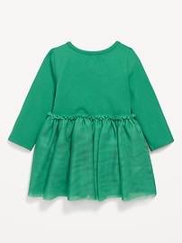 Image number 2 showing, Long-Sleeve Fit and Flare Holiday Tutu Dress for Baby