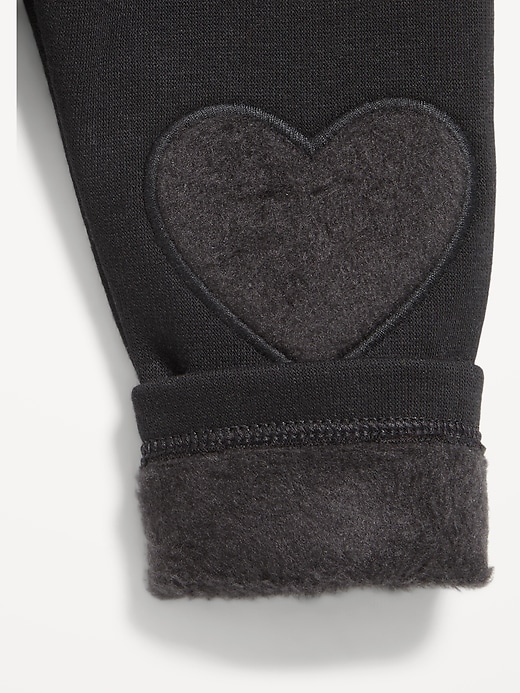 Image number 2 showing, Cozy-Lined Heart-Patch Leggings for Baby