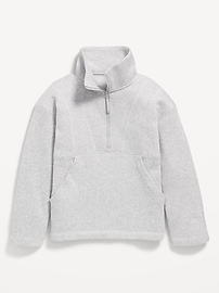Image number 3 showing, Sweater-Fleece Quarter-Zip Tunic for Girls