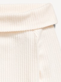 Image number 4 showing, CozePlush Off-Shoulder Long-Sleeve Ribbed Top for Girls