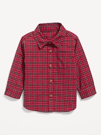 Image number 1 showing, Long-Sleeve Plaid Shirt for Baby
