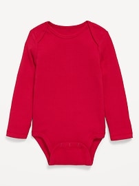 Image number 1 showing, Long-Sleeve Ribbed Unisex Bodysuit for Baby