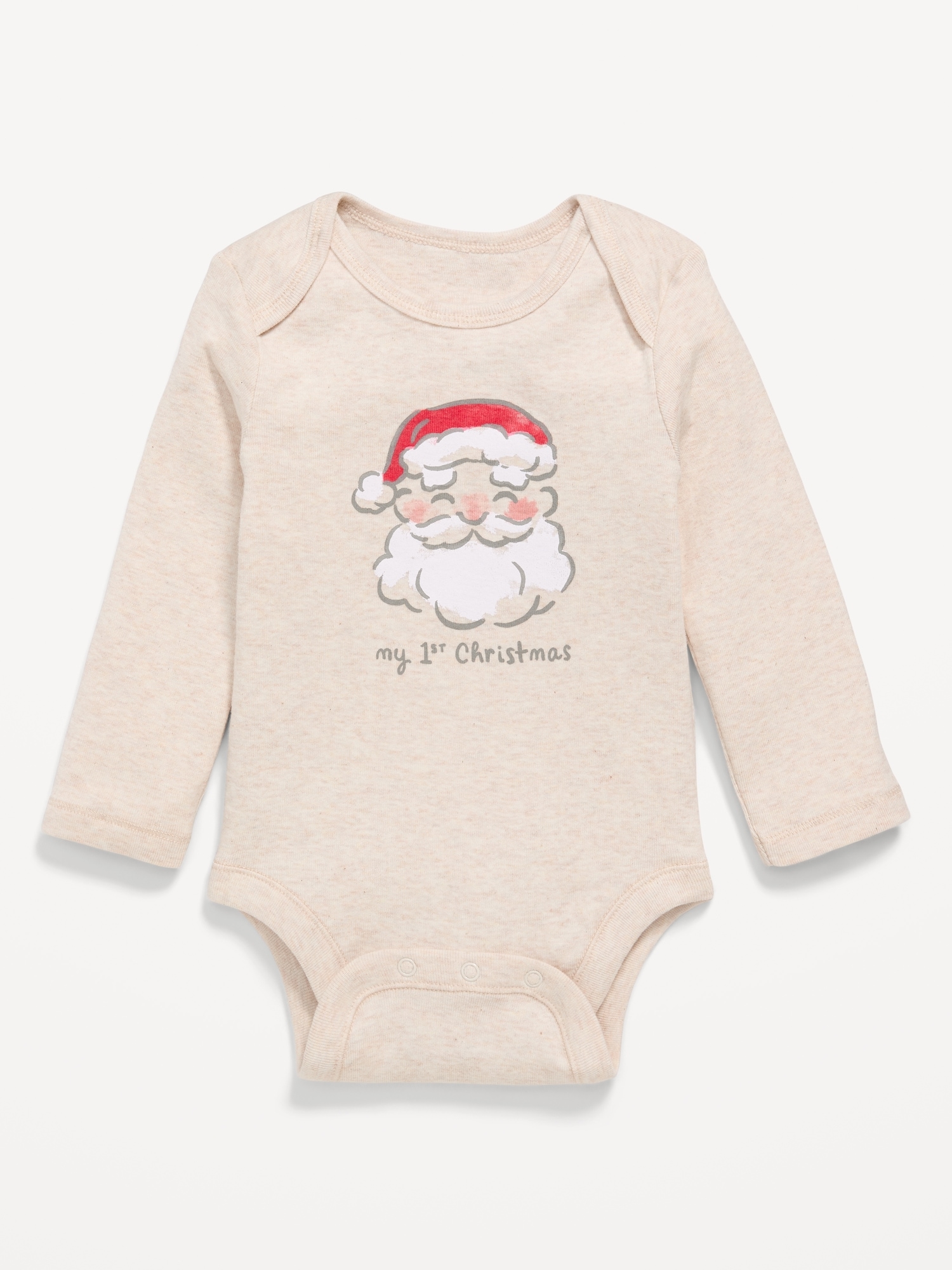 Long-Sleeve Unisex Graphic Bodysuit for Baby