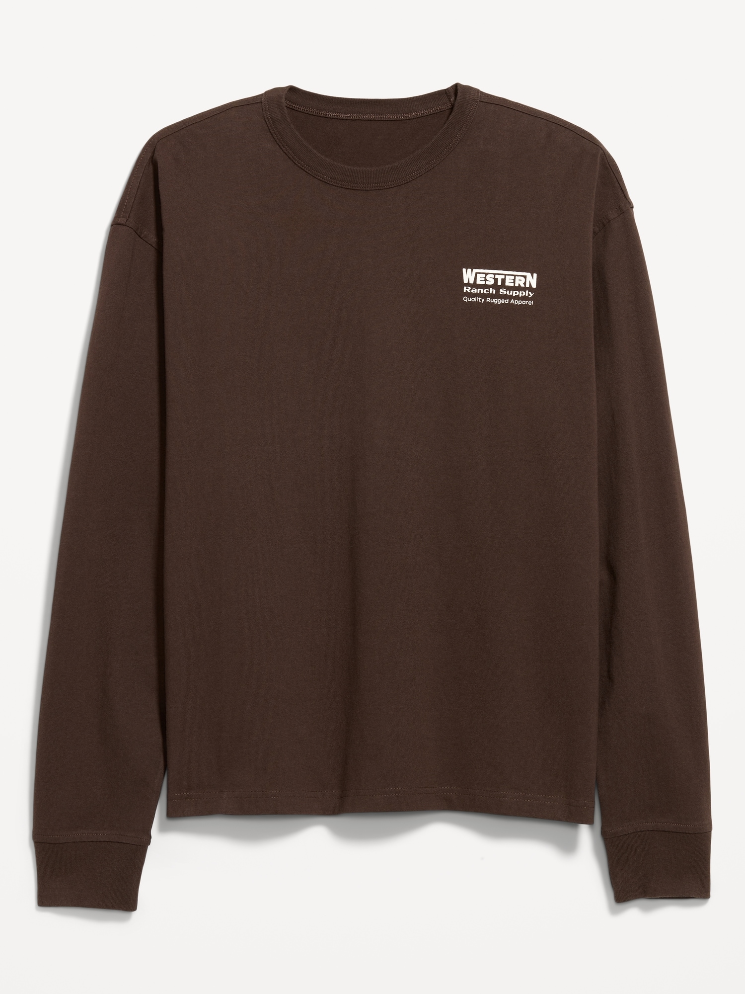 Heavyweight Crew-Neck Graphic Cropped T-Shirt