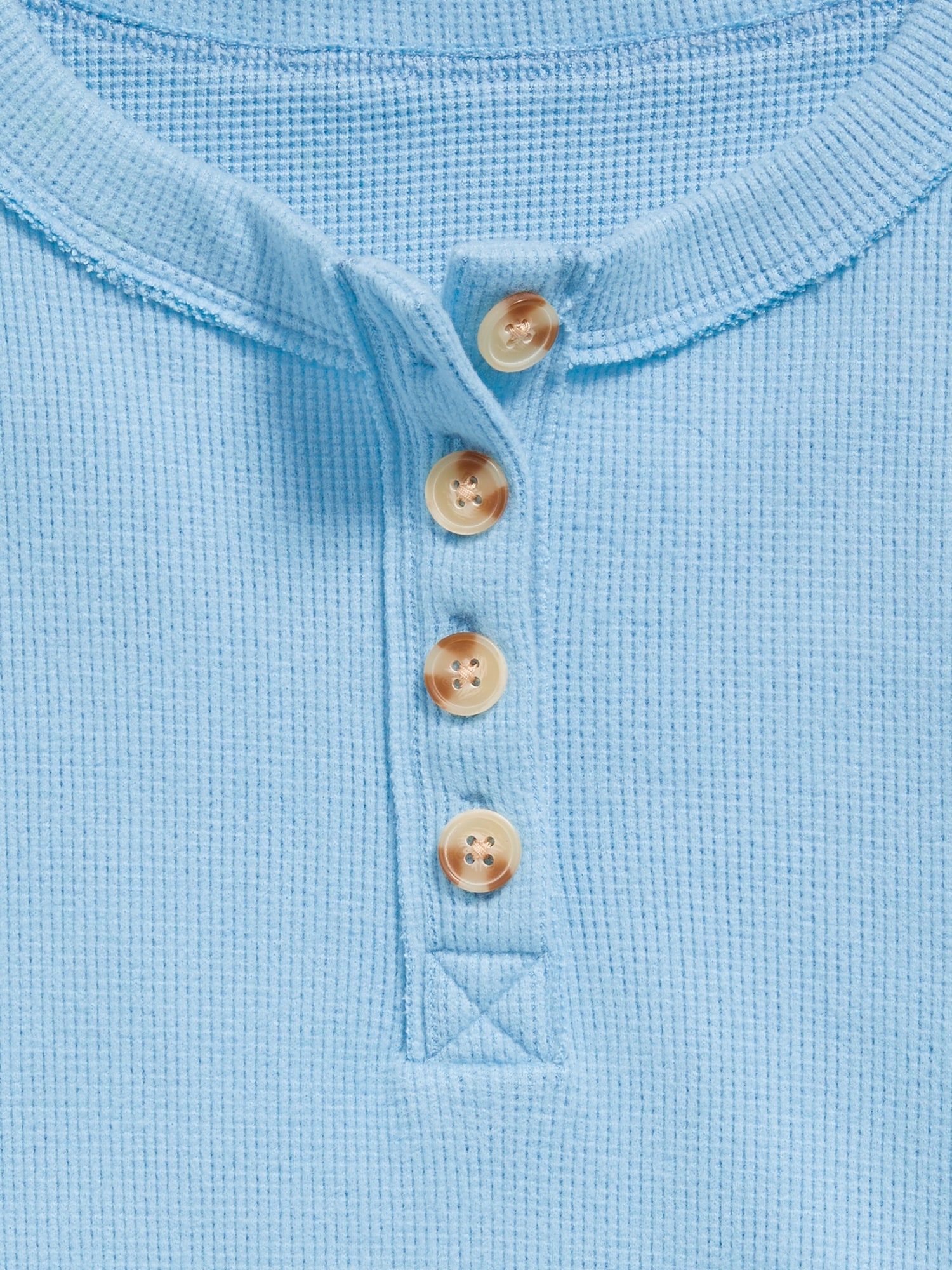 CozePlush Oversized Thermal-Knit Henley Top for Girls | Old Navy