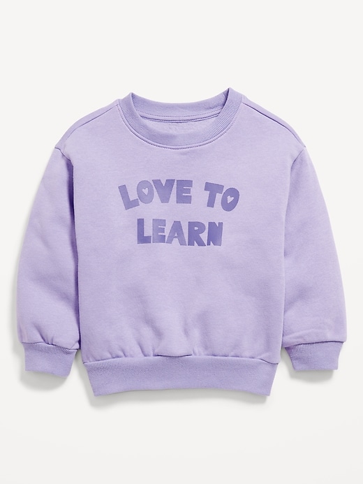 Image number 1 showing, Long-Sleeve Graphic Sweatshirt for Toddler Girls