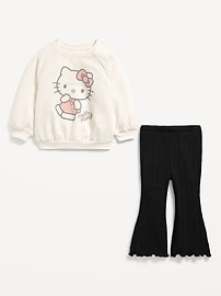 Image number 2 showing, Hello Kitty® Graphic Sweatshirt and Flare Leggings Set for Girls