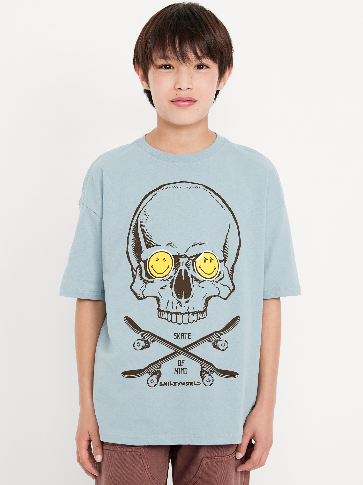 Smiley World™ Oversized Graphic T-Shirt for Boys