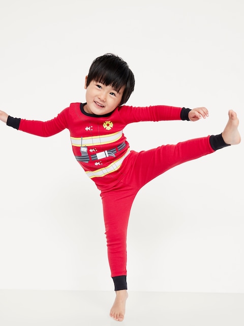 Snug-Fit Graphic Pajama Set for Toddler & Baby - Fireman
