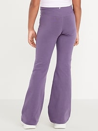 Image number 2 showing, High-Waisted PowerChill Crossover Flared Leggings for Girls