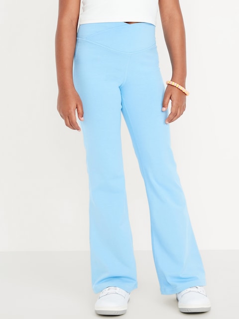 High-Waisted PowerChill Crossover Flared Leggings for Girls - Ferry Boat