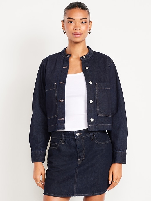 Image number 1 showing, Cropped Jean Jacket