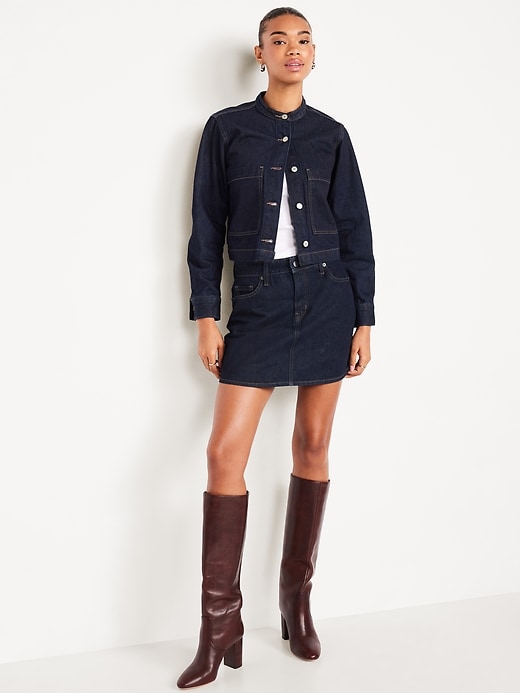 Image number 3 showing, Cropped Jean Jacket