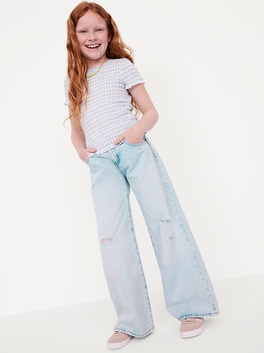 Image number 3 showing, Mid-Rise Super Baggy Wide-Leg Jeans for Girls