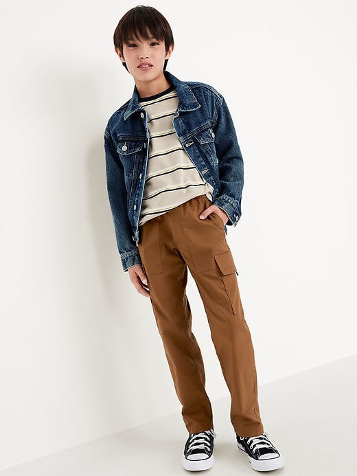 Image number 3 showing, Loose Pull-On Cargo Tech Taper Pants for Boys