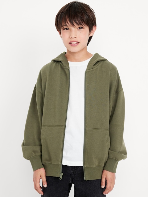 Oversized Zip Hoodie for Boys - Alpine Tundra