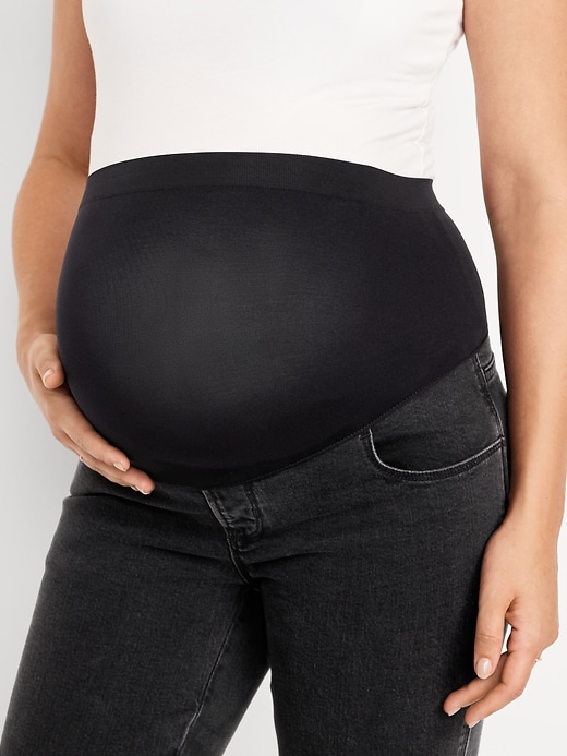 Image number 5 showing, Maternity Full-Panel Vintage Slim Jeans