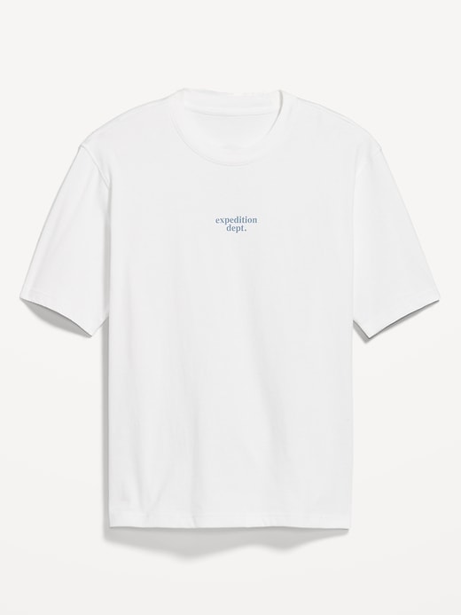 Image number 1 showing, Heavyweight Crew-Neck Graphic T-Shirt