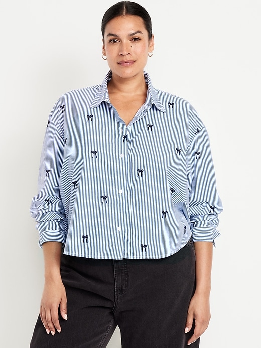Image number 6 showing, Cropped Button-Down Shirt