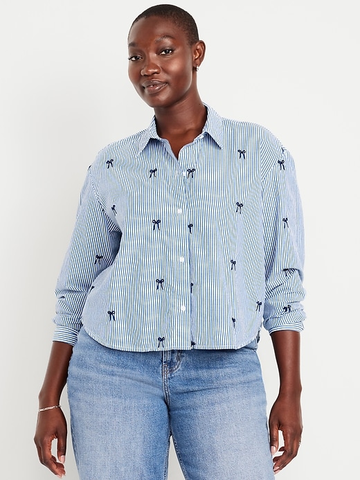 Image number 4 showing, Cropped Button-Down Shirt
