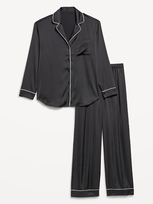Image number 4 showing, Satin Pajama Pant Set for Women