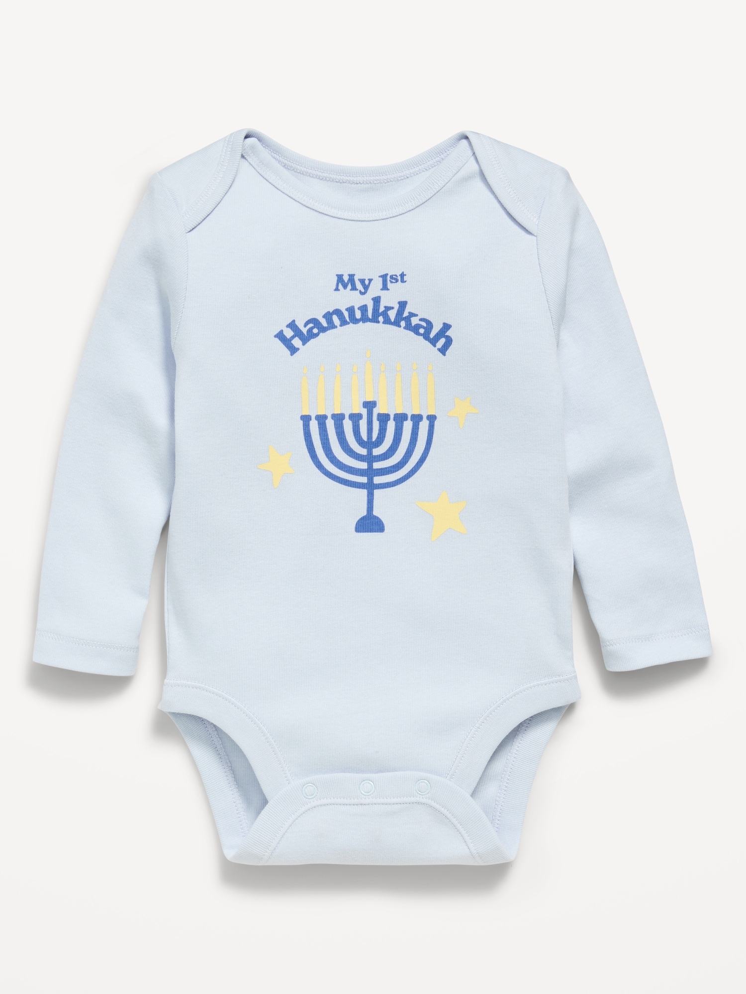 Long-Sleeve Unisex Graphic Bodysuit for Baby