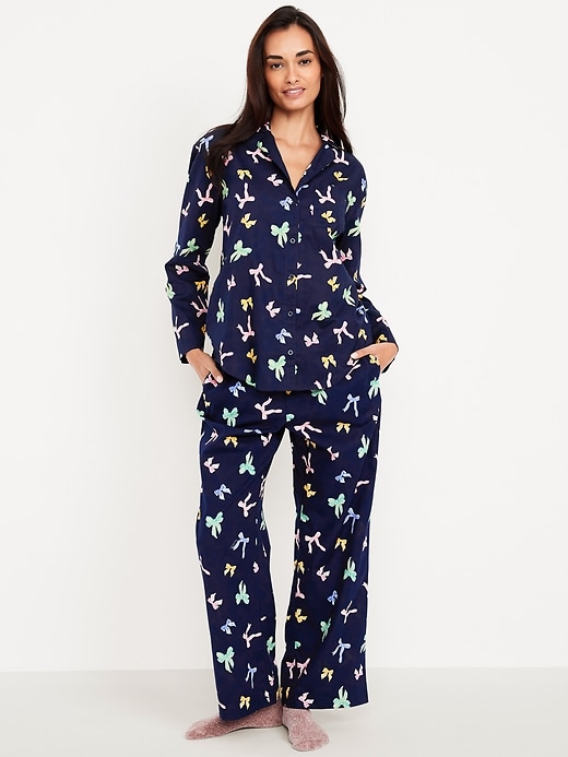 Image number 1 showing, Poplin Pajama Pant Set