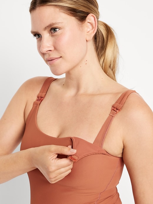 Image number 4 showing, Maternity PowerSoft Rib Nursing Sports Bra