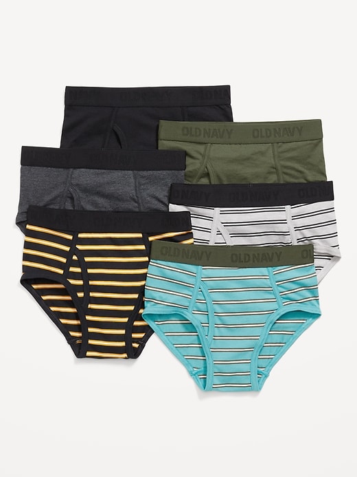 Image number 1 showing, Underwear Briefs Variety 6-Pack for Boys