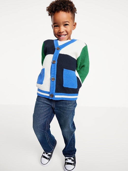 Image number 1 showing, Oversized Cardigan Sweater for Toddler Boys