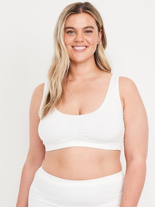 Image number 5 showing, Ruched Cotton Bralette