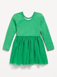 Image number 3 showing, Fit and Flare Long-Sleeve Tutu Dress for Toddler Girls