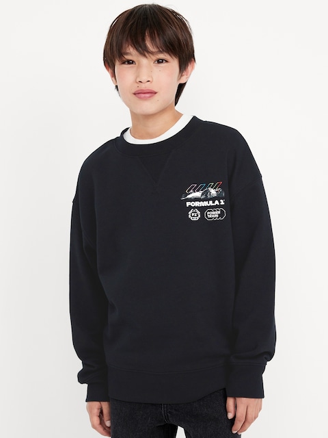 F1® Oversized Graphic Sweatshirt for Boys - Original Gray